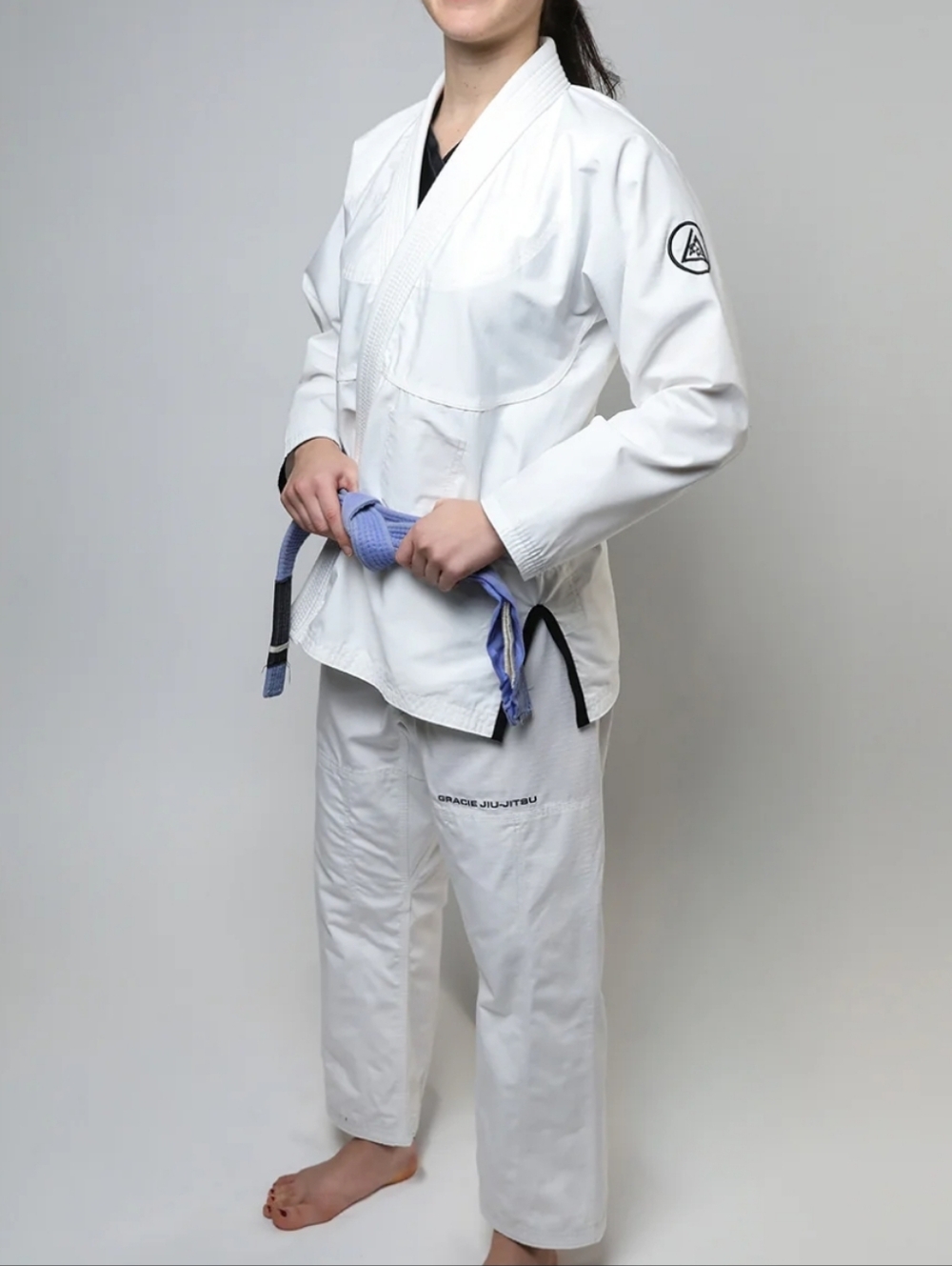 Gracie Jiu-Jitsu White Gi Jacket & Pants Size 2/150